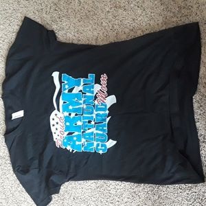 Ladies "Proud Army National Guard Mom" t shirt